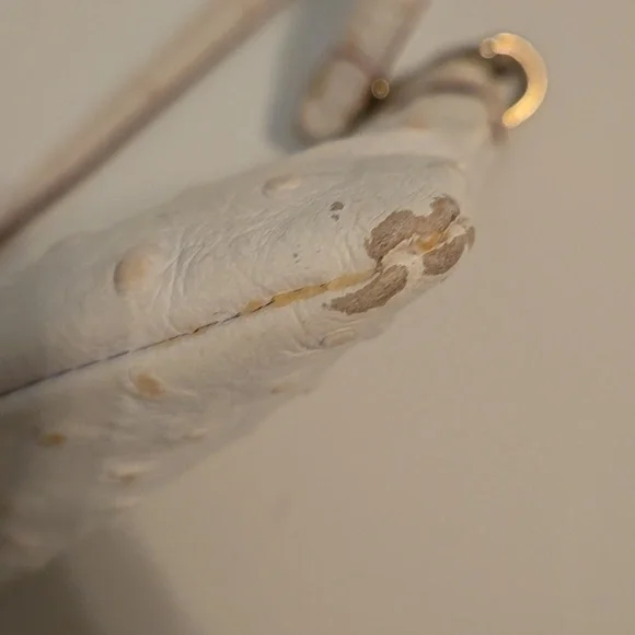 DOONEY & BOURKE White Ostrich Leather Wristlet - Picture 5 of 10